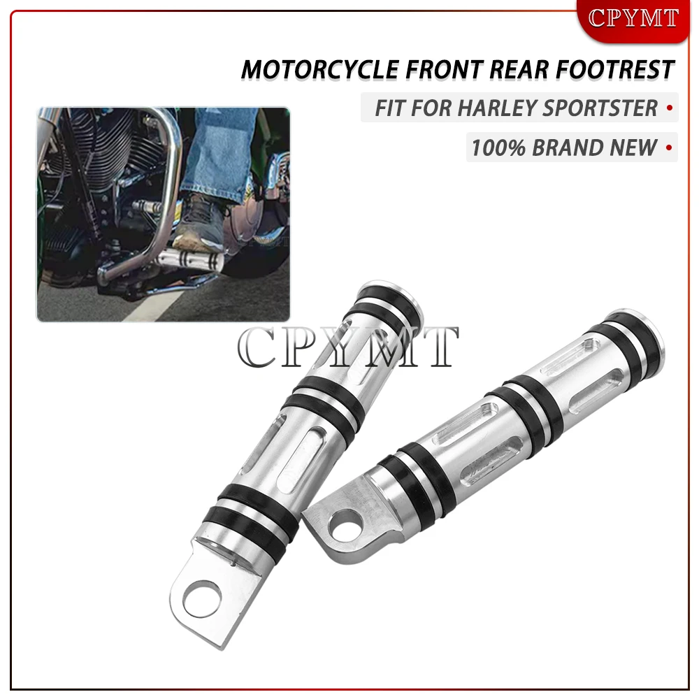 

Motorcycle Front Rear Footrest Driver Passenger Board Foot Pegs fit For Harley Sportster 883 Touring V-ROD Dyna Fat Bob Softail