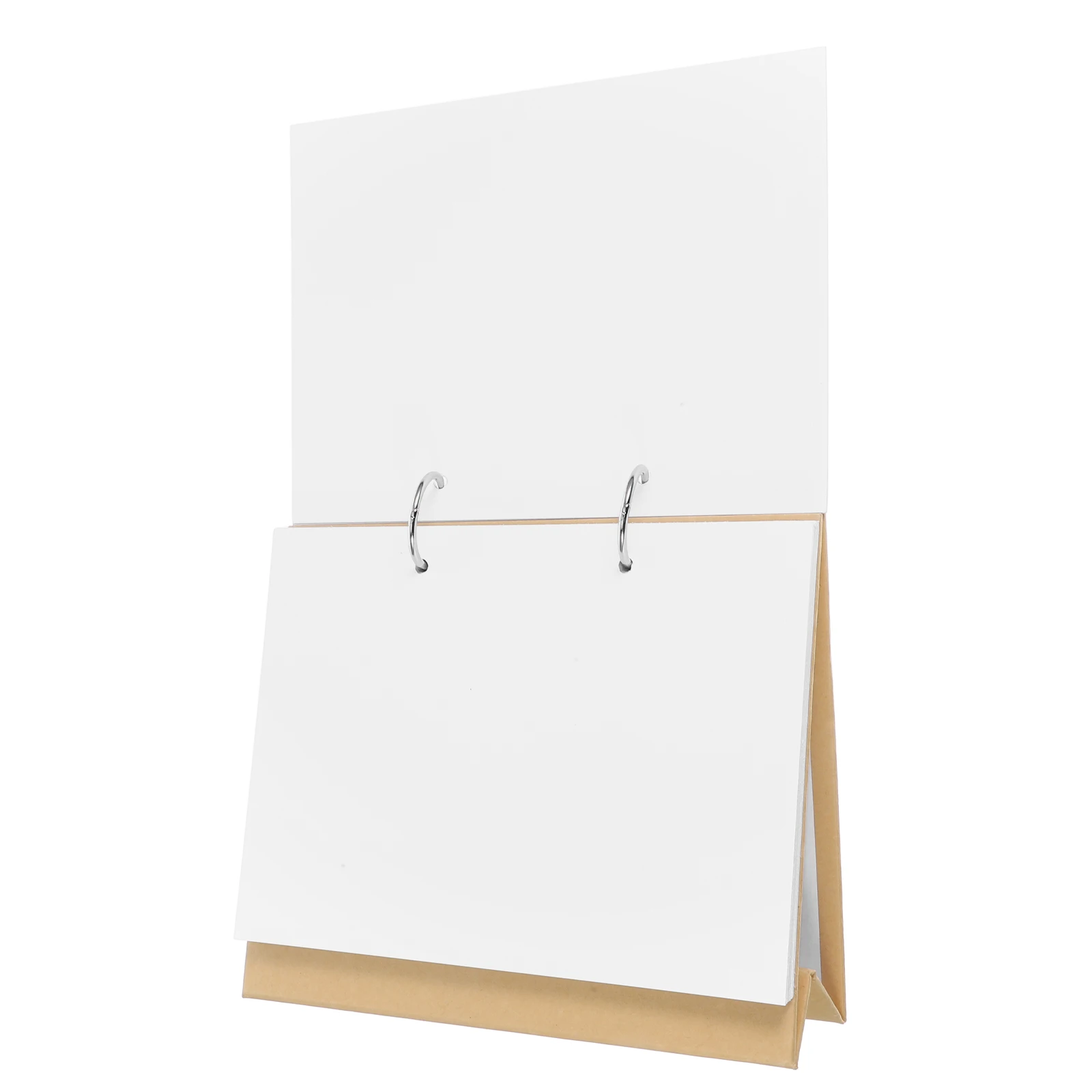 

A5 Binder Table Calendar Blank Detachable Pages Desktop Flip Planner for Writing Drawing DIY Decorative Standing Calendar