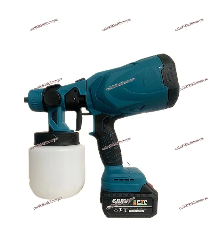 Lithium Battery Electric Spray Gun Latex Paint High Power Paint Rechargeable Spraying Machine Artifact Lithium Battery Spray Gun
