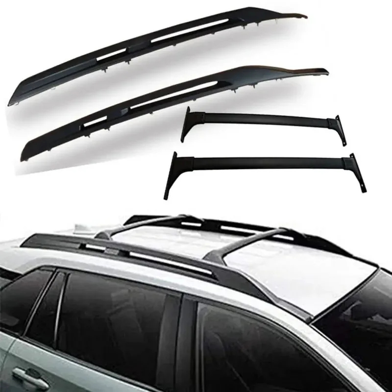 

Car Removle Roof Rack Lage Black OEM Cross Bar Aluminum 4X4 Special Model Roof Rack Fit For RAV4 2013-2018