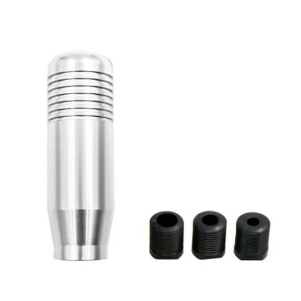 Prata carro titânio alumínio corrida jdm manual engrenagem vara botão de mudança universal