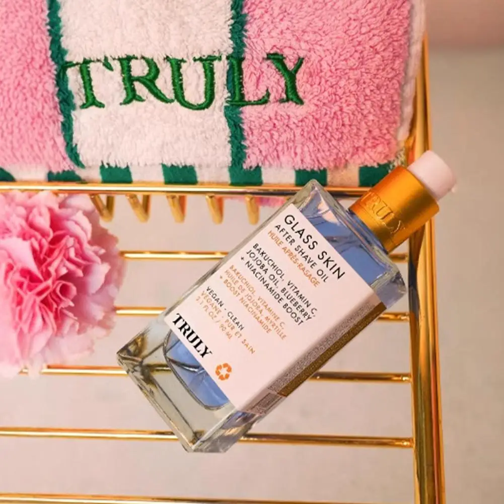 زيت ما بعد الحلاقة حقًا بالفراولة/التفاح/الدونات لترطيب البشرة الناعمة والترطيب العميق ويقلل الاحمرار والتهيج 90 مل