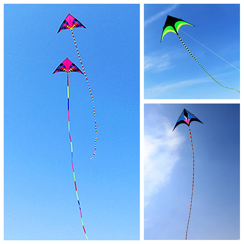 

free shipping large kite tails flying kite windsocks kites rainbow tail kite for kids ripstop toy sports Flying snake wind power