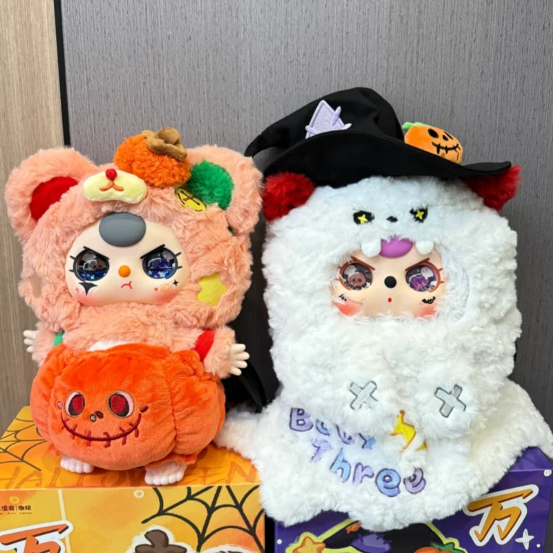 

Hot Genuine Baby Three Halloween Limited Series 400% Plush Blind Box Collectible Toys Christmas Room Decor Ornament Doll Gifts