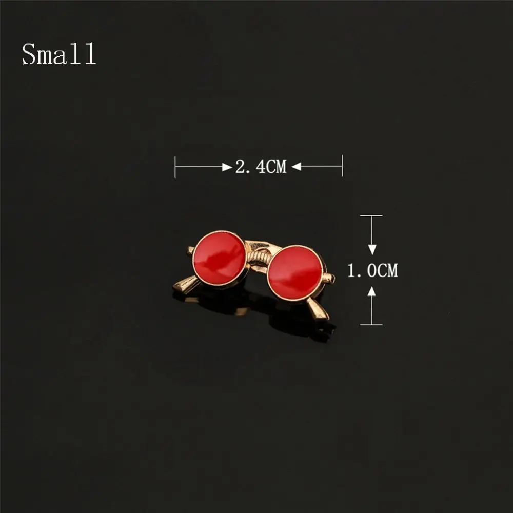 

Multicolor Clothing Suit Accessories Jackets Sunglasses Shape Jewelry Badge Brooch Collar Pins Glasses Brooch