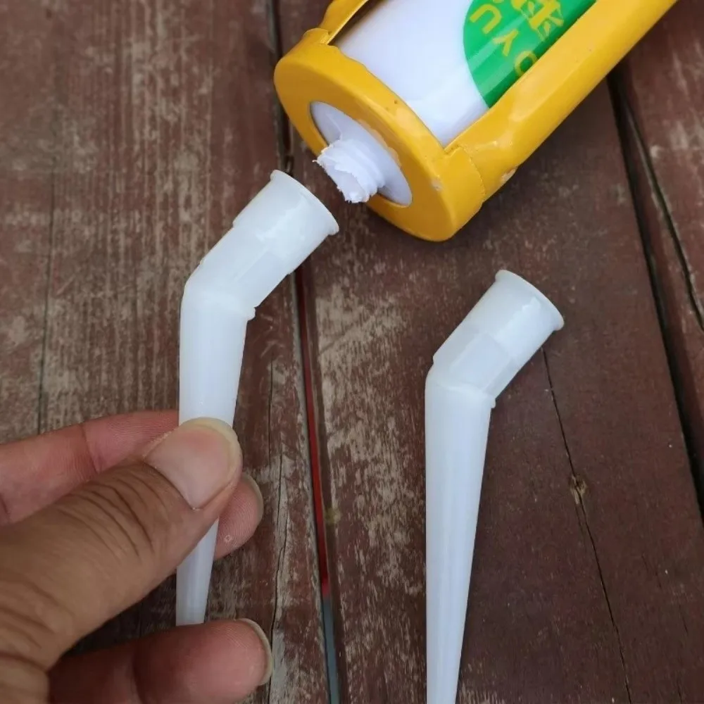 High Quality Standard Fit Nozzle Tips White Tips Durable Sealant Applicator Tips Versatile Caulking Nozzles Window Door Sealing