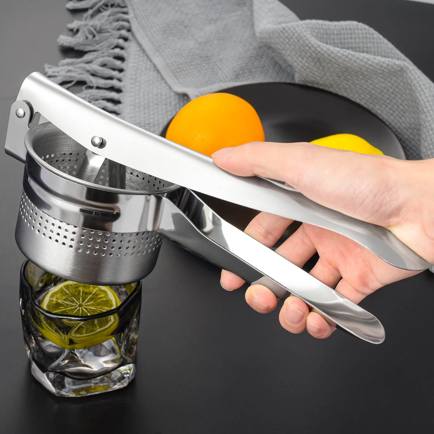 New Stainless Steel Potato Press Mashed Potato Press Kitchen Tools Multifunctional Juicer