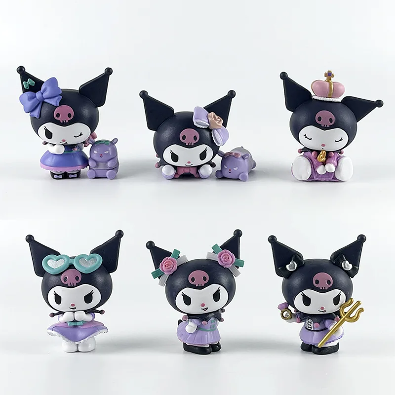 Sanrio Kulomi série de festa de aniversário caixa cega maré jogar figura brinquedos ornamento periférico presentes