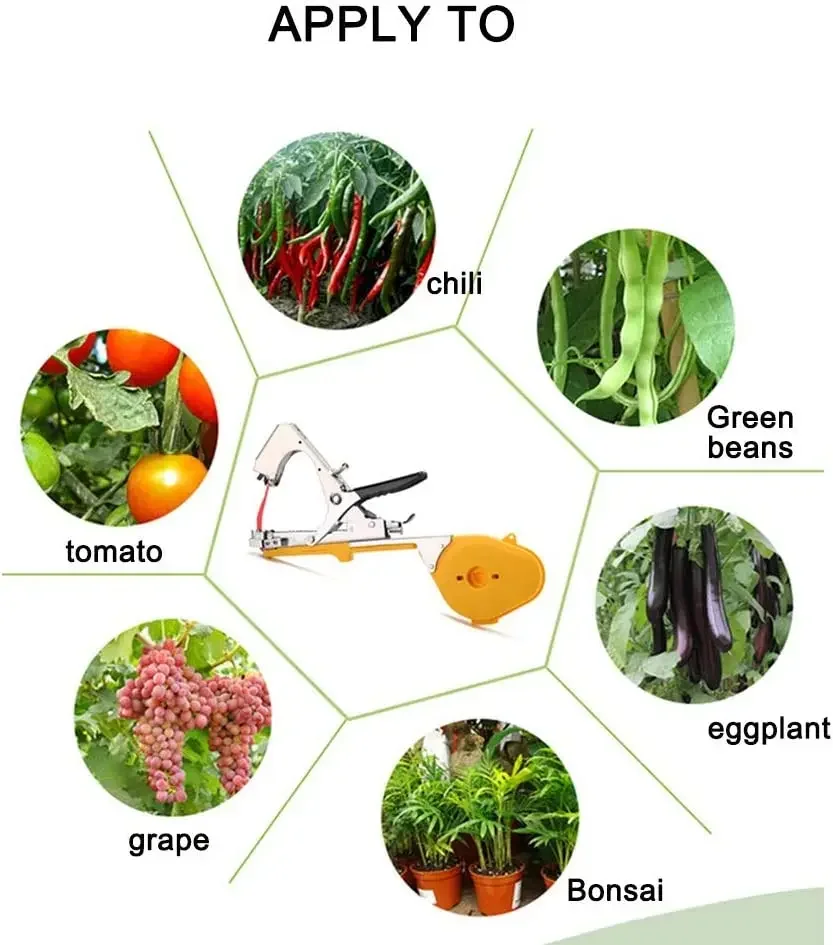Cinta para plantas de jardín, herramientas de encuadernación de ramas, cinta para atar verduras, uvas, pepino, tomate, flor y pimienta, 10 / 20 Uds.