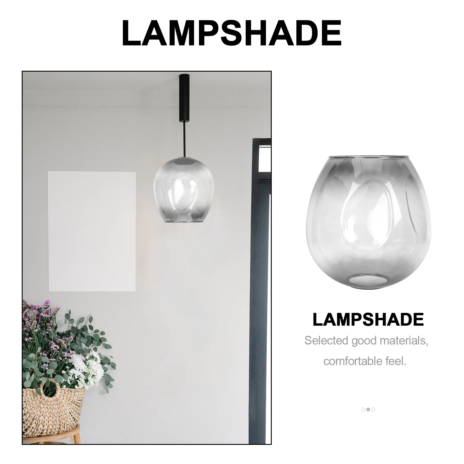 

Glass Lampshade Durable Simple Design for Table Floor Wall Lamp Versatile Light Cover Home Decor Glass Lampshade