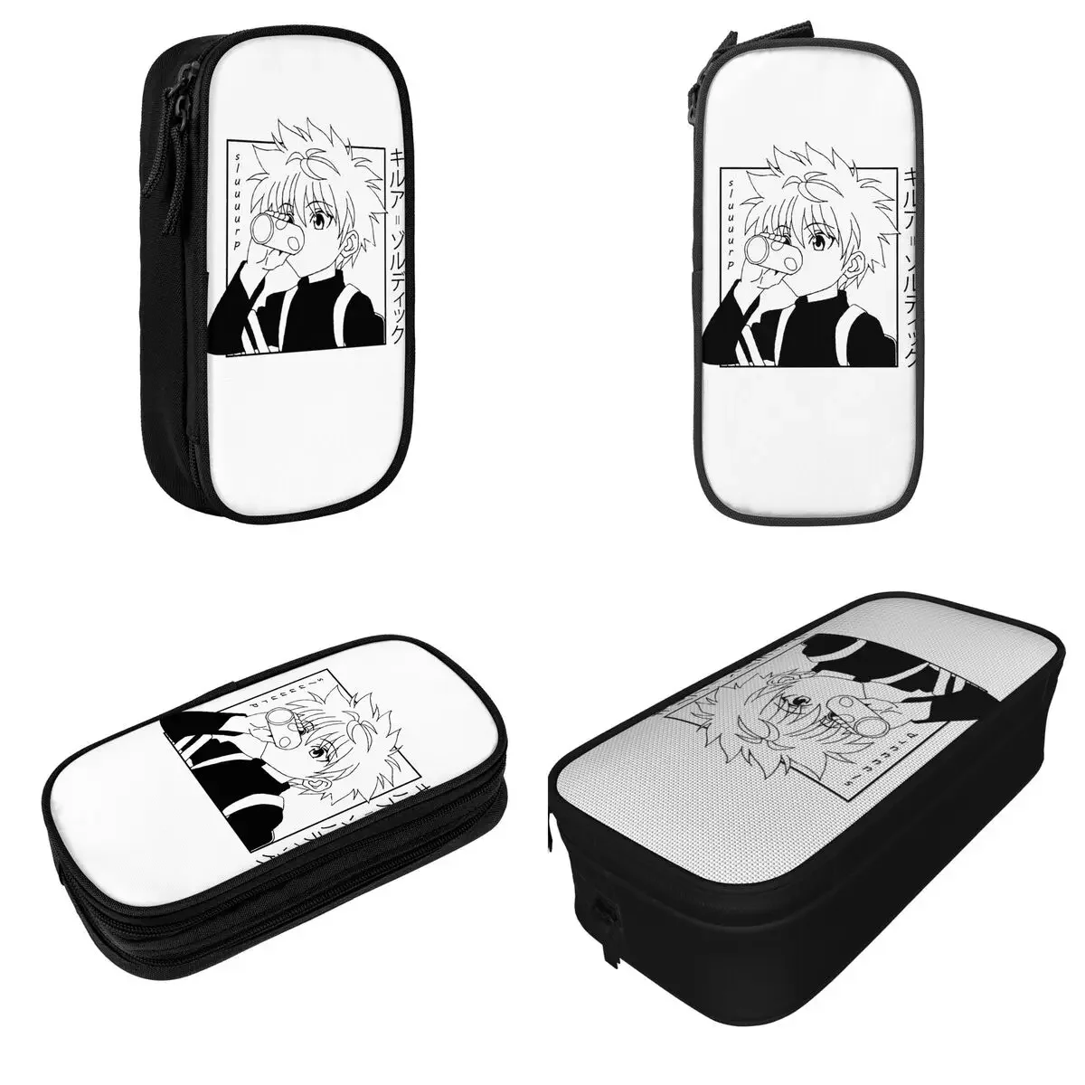 Kawaii Hunter X Hunter Killua Zoldyck Pencil Cases HXH Anime Manga Pen Pencil Bags Big Capacity School Supplies Gift Pencilcases