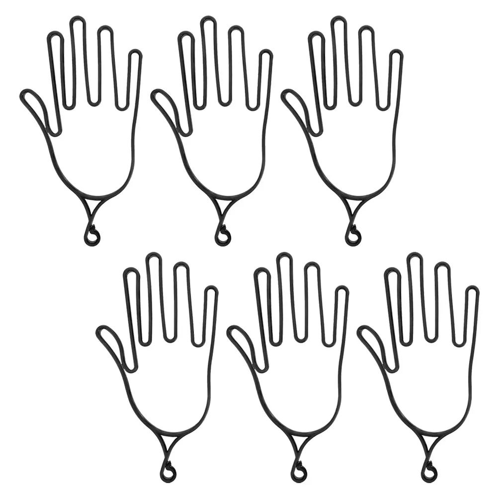 

6pcs Golf Glove Holder Hangers Portable Tools Accessories Glove Maintenance Buckle Stretcher Practical PP Plastic Golf