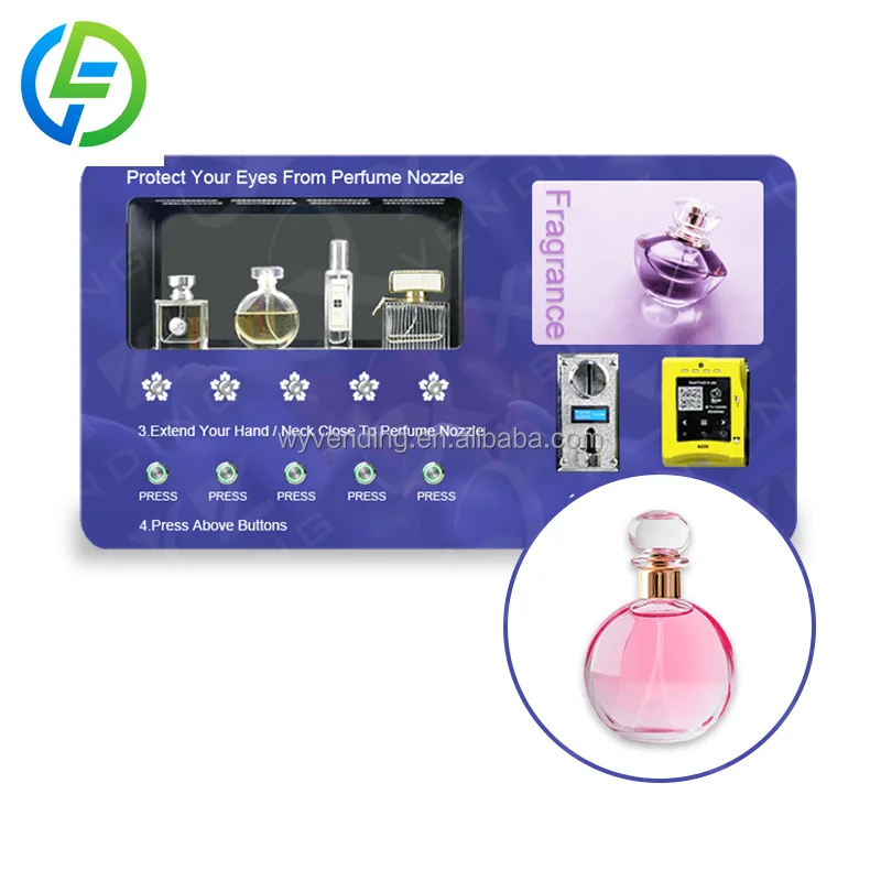

Wall Mounted Perfume Vending Machine Small Cologne Perfume Spraying Vending Machine