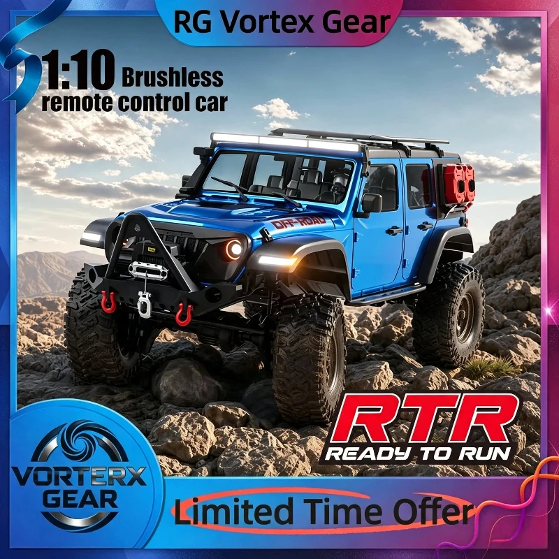 【In Stock】New R1011-B Remote Control Car 1/10 Full Proportion Four-Wheel Drive Remote Control Upgrad  Brushless Remote Control