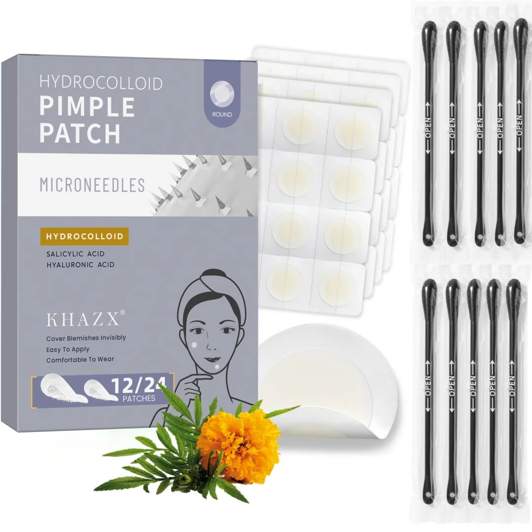 22PCS Hydrocolloid acne patches,hydrocolloid invisible patch, mild formula,,which will help with better acne removal