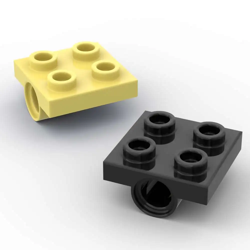 

MOC 10 шт. часть кирпича 10247 модифицированные строительные блоки 2x2 с отверстиями для булавок полная поддержка головоломка из частиц DIY игрушки подарки на день рождения для детей