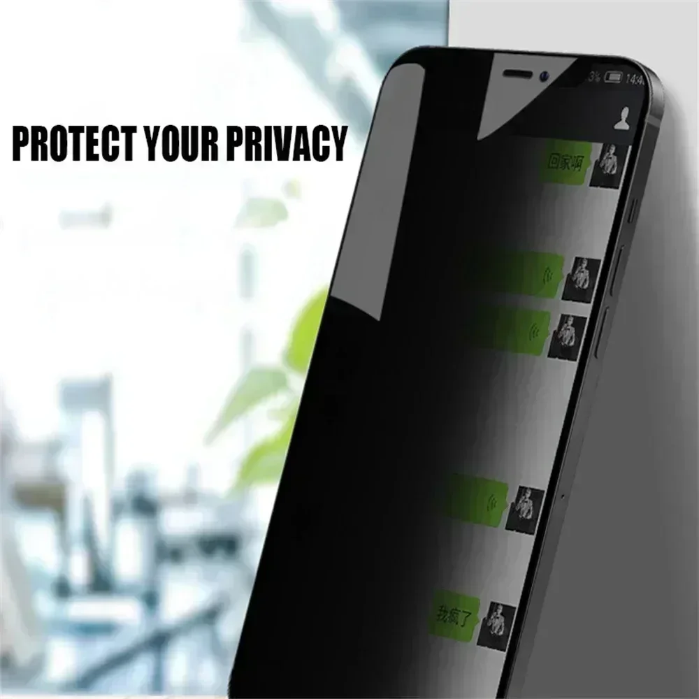 4 шт. защитная пленка для экрана для iPhone 15 14 13 12 11 Pro Max Mini антишпионское закаленное стекло для iPhone 7 8 Plus SE X XR XS MAX