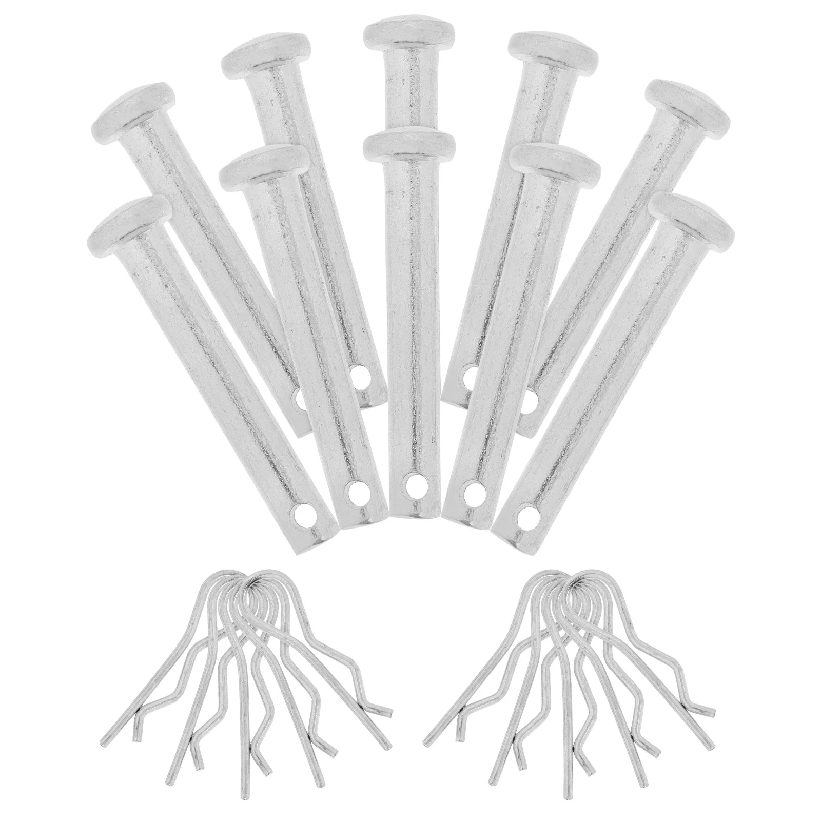 

10 Sets Scaffolding Fixing Damper Replacement Spring Coupling Locking Carbon Steel Galvanized Metal Dowel Pegs Self Closing