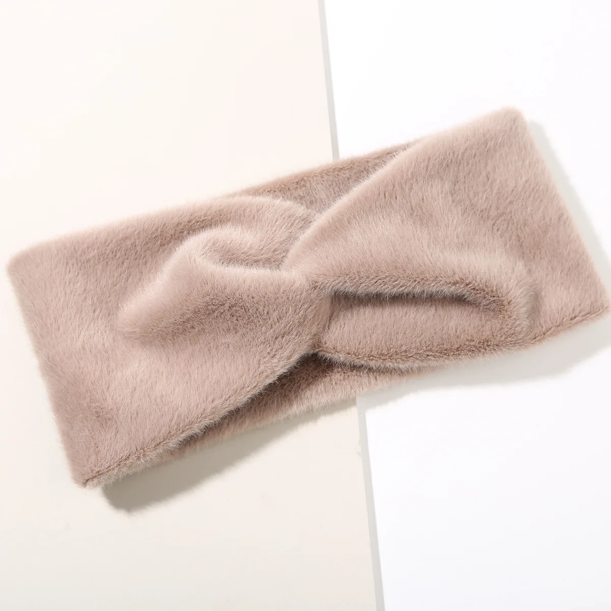 1PC Korean Style Knitted Wide Edge Soft And Luxurious Cross Hairband Headwear Accessory