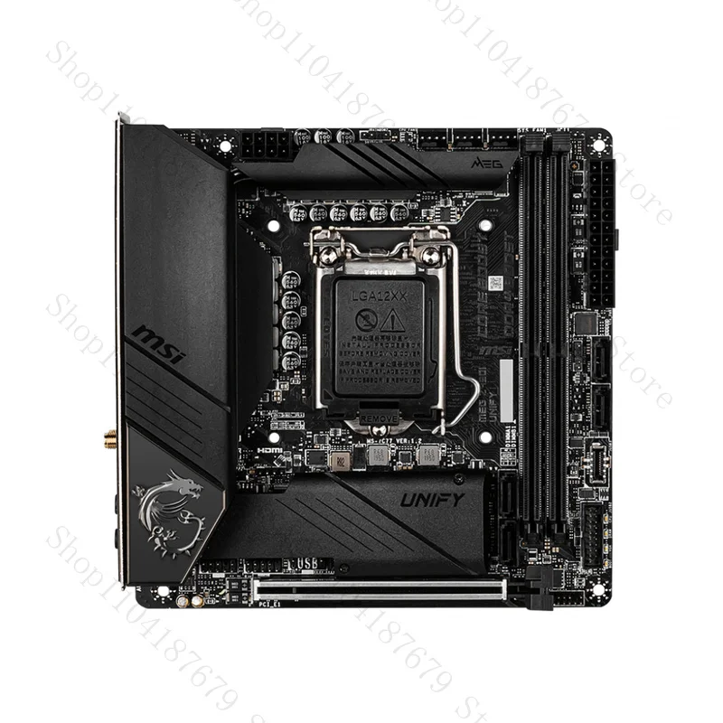 

FOR MSI MEG Z490I UNIFY Motherboard Support 64GB DDR4 LGA1200 DP+HDMI