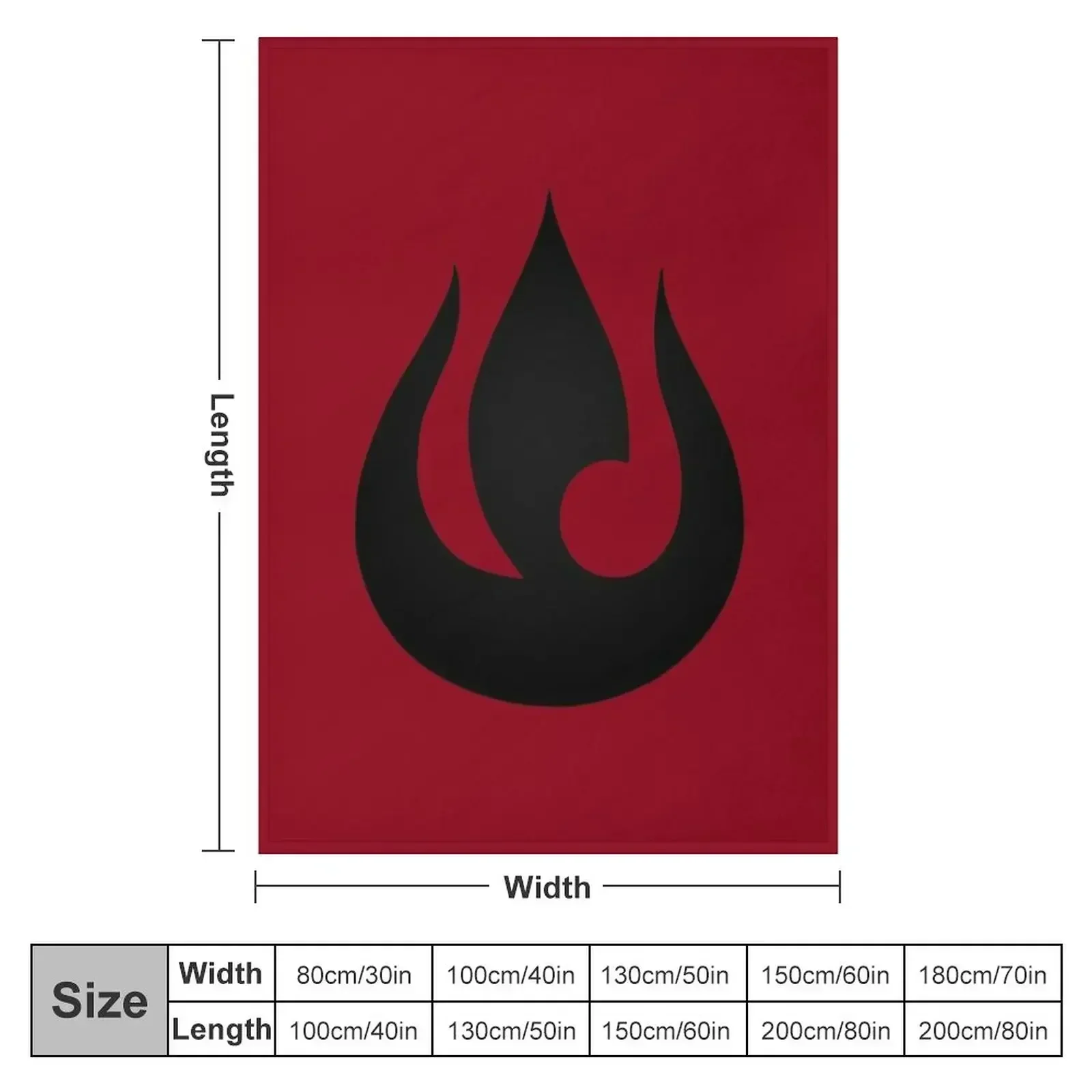Fire Nation Logo Throw Blanket Multi Purpose Soft Warm Blanket for Home Travel