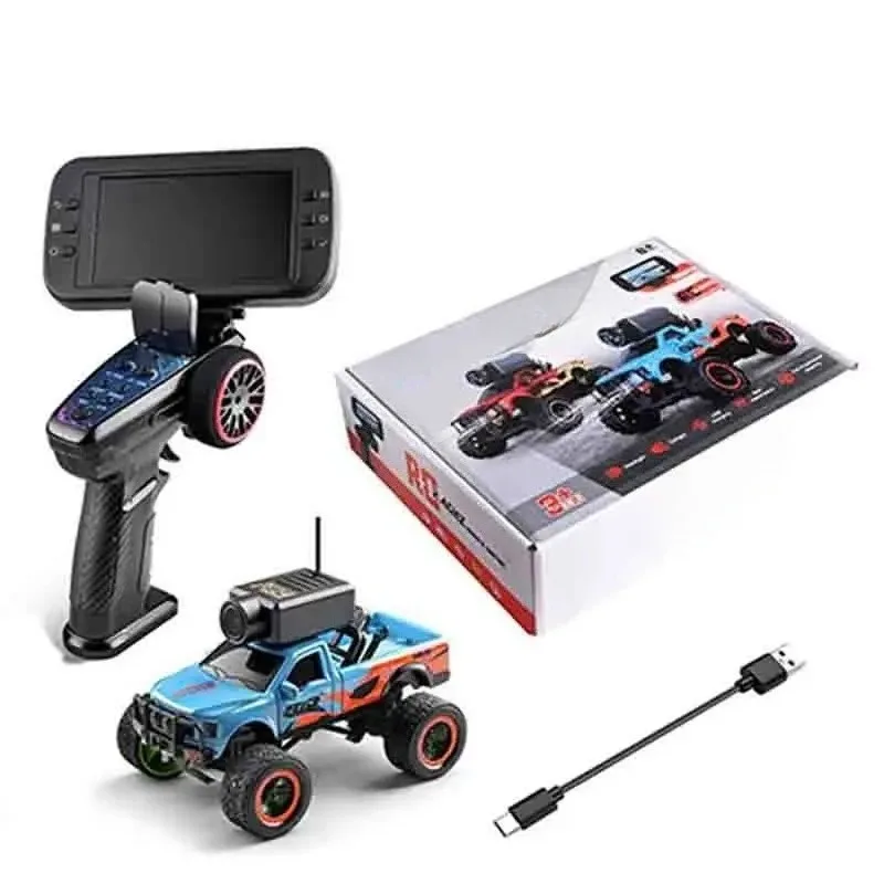 6407 6407-C 1:64 Mini Desktop RC Monster Truck With HD Camera WIFI APP Control Toy Gift Model