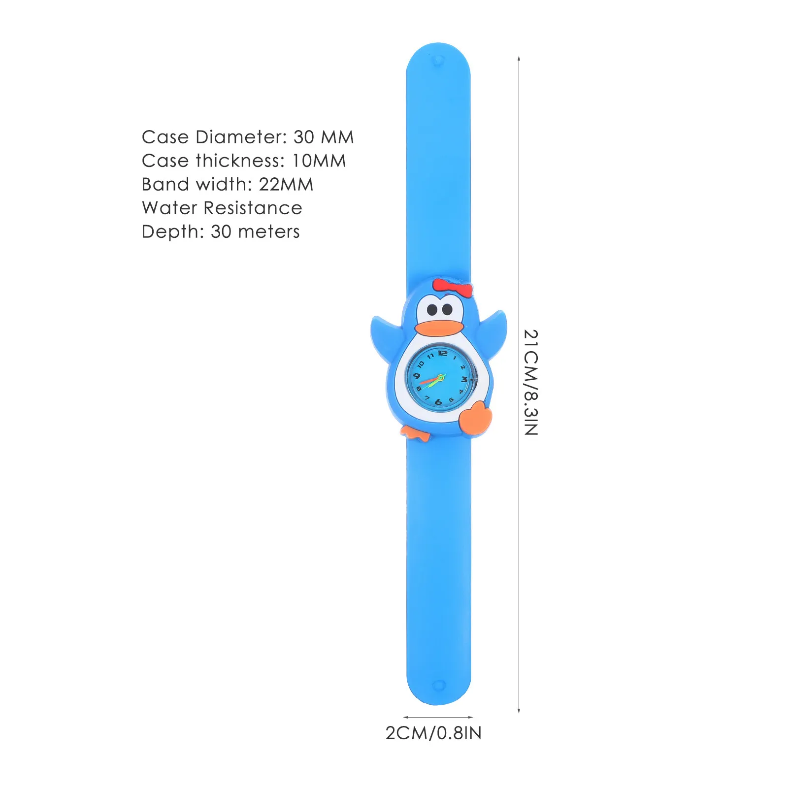 3Pcs Cartoon Watch Silicone Band Lovely Wrist Watches Patting Gifts for Students Learning Time Watch