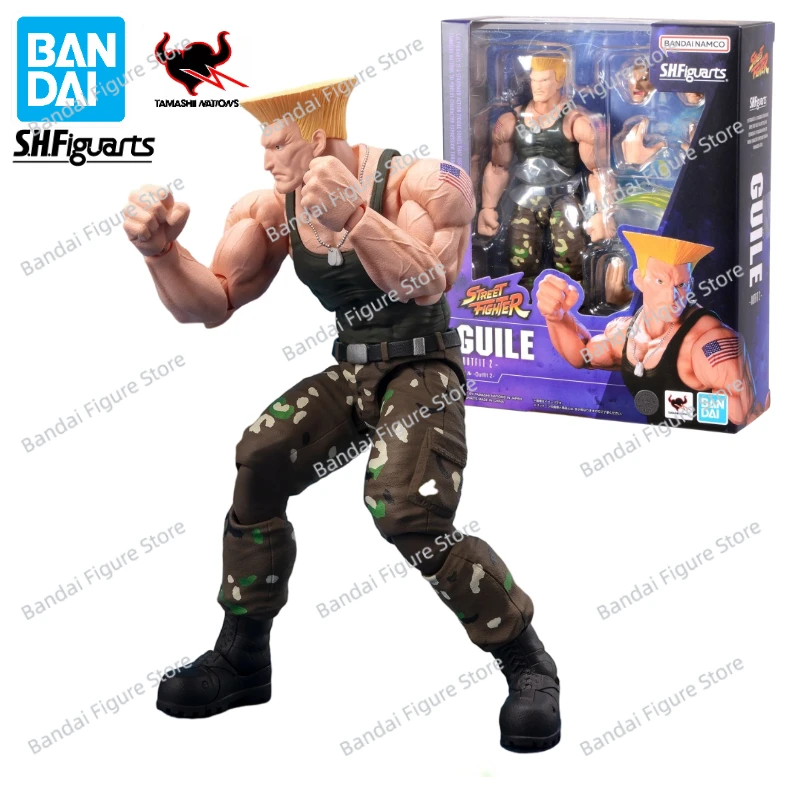 

In Stock 100% Original Bandai S.H.Figuarts SHF Street Fighter 6 Guile Animation Action Figure Toy Gift Model Collection Hobby