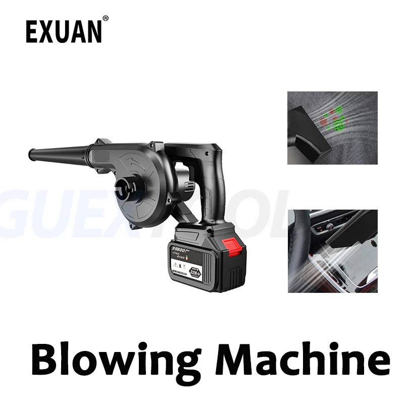 

Cordless Blowing Machine Electric Fallen Leaves Collector Blow Suck Tool Pet Hair Dust Removal Tools Garden Hand Operat Blower