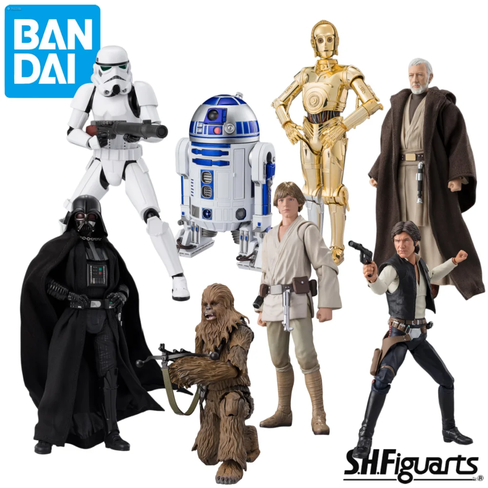 

BANDAI S.H.Figuarts из серии STAR WARS: A New Hope: Модель-конструктор Дарта Вейдера / Штурмовика, коллекционная фигурка, подарок для коллекционеров и фанатов