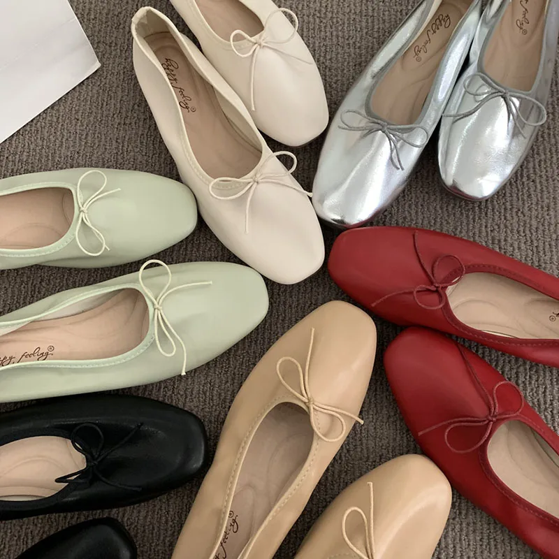 Bailarinas con lazo de mariposa para mujer – Calzado casual suave - imagen 5