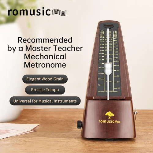 Metrónomo mecánico romusic, metrónomo universal para piano, guitarra, violín, tambores y otros instrumentos