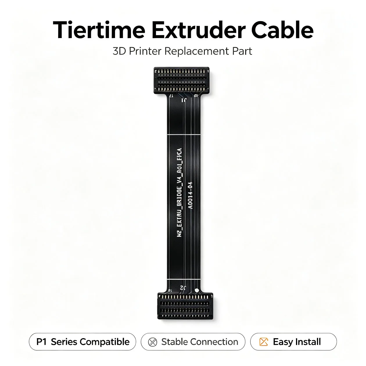 TH Board FPC Cable for Bambu Lab P1 & X1 Series, Extruder Connection Board Ribbon Cable 3D Printer Replacement Accessory