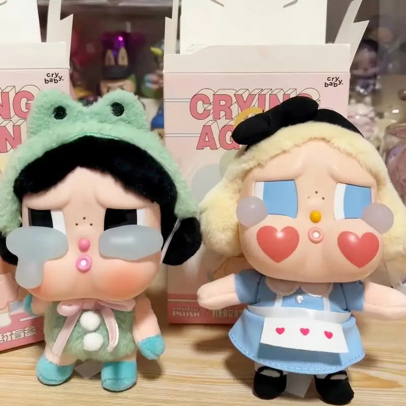 

Genuine Crybaby Crying Again Series Figures Face Doll Toy Crybaby Animal Pendant Doll Keychain Mystery Box Child Birthday Gifts