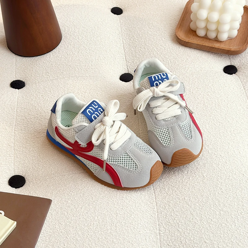 Childrens Sneakers Mesh Breathable Kids Casual Shoes 2025 New Summer Anti Slip Soft Sole Boys Girls Fashion Outdoor Sports Shoes view 4