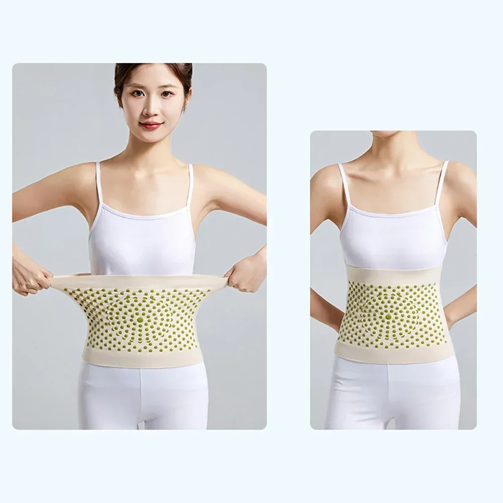 Women Elastic Themal Kidney Waist Support Abdominal Binder Lumbar Modal Waist Warmer Stomach Protector Slim Waist Trimmer Belt