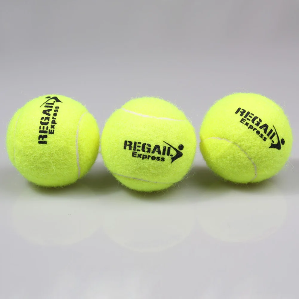 Professional Rubber Tennis Ball High Resilience Tennis Practice Ball for School Club Competition Training Exercises