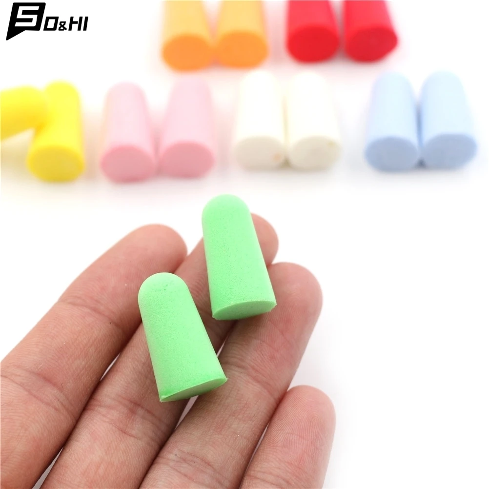 New 10 Pairs PU Foam Ear Plugs Anti Noise Snore Earplugs Comfortable For Study Sleep