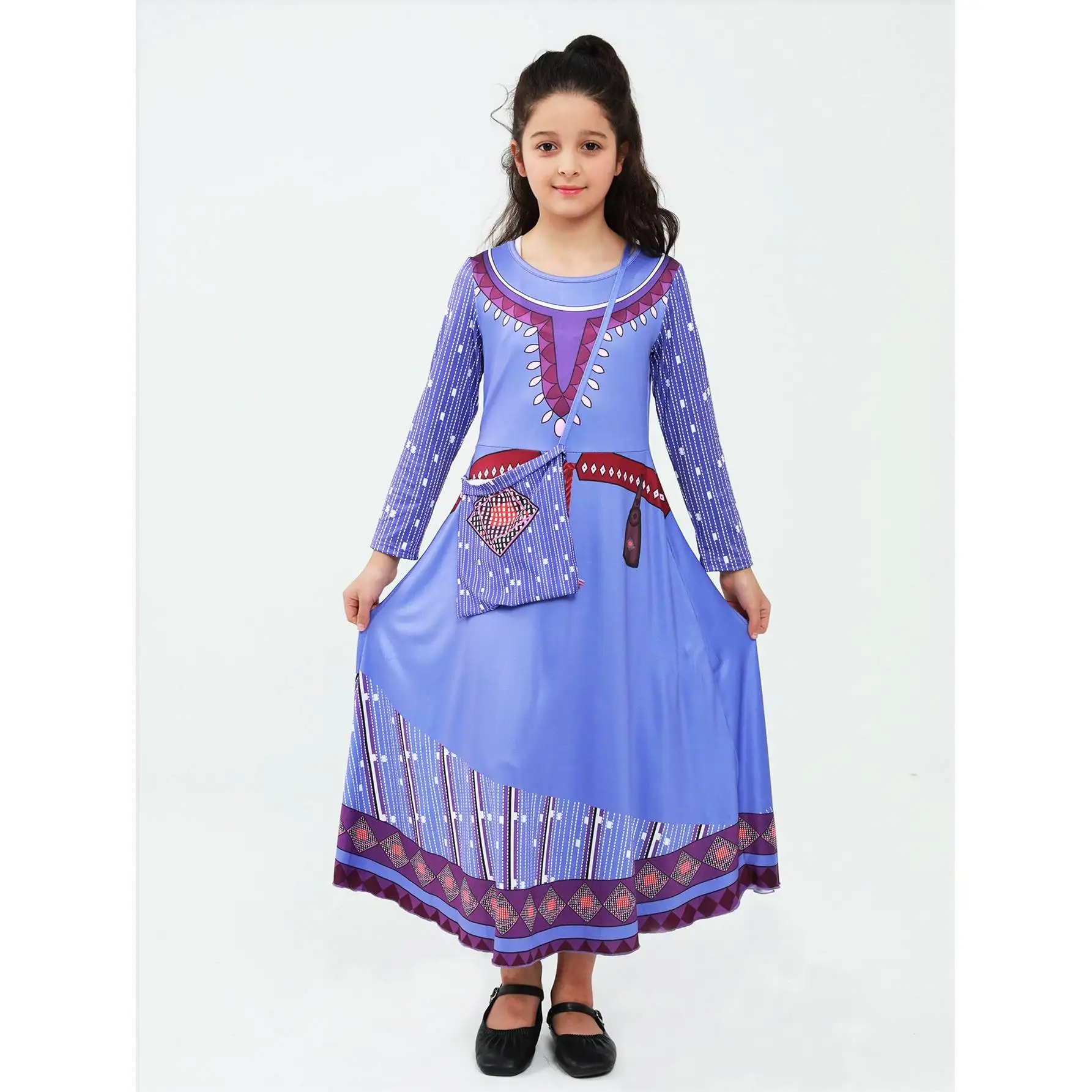 

Новый Хэллоуин Аса Фиолетовое вечернее платье принца Доктор Детский костюм Трансграничный Wi Star Wi Этническая женская мода