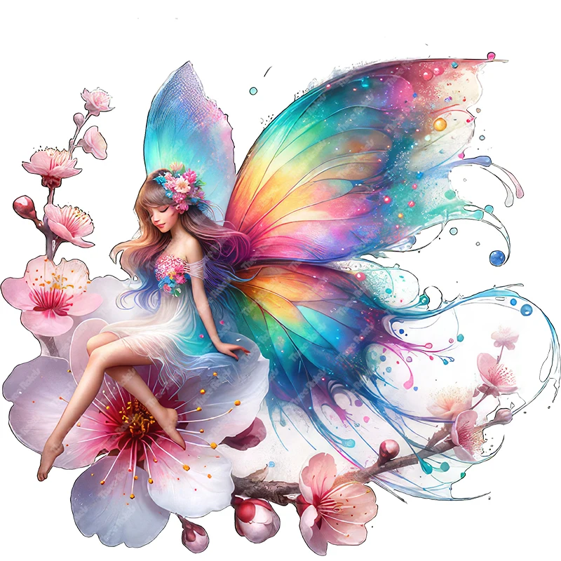 Three Ratels Dreamy Flower Fairy Ins Style New Art Customization Large Size Home sticker Waterproof Car sticker Furniture decals