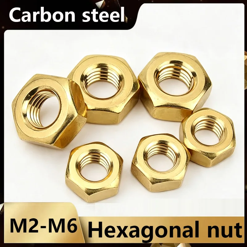 M2 M2.5 M3 M4 M5 M6 Titanium plated gold Grade 8.8Hex Hexagon Metric Nut