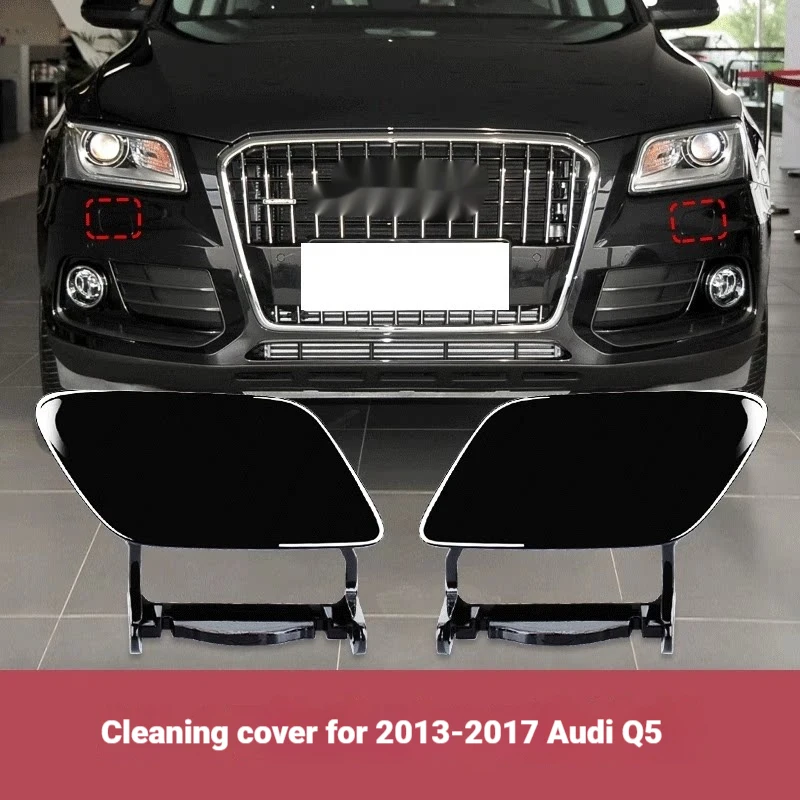 Compatible with 08-17 Audi Q5 headlight water spray cover, Q5 headlight washer cover, bumper cover, front bar water spray gun co 3