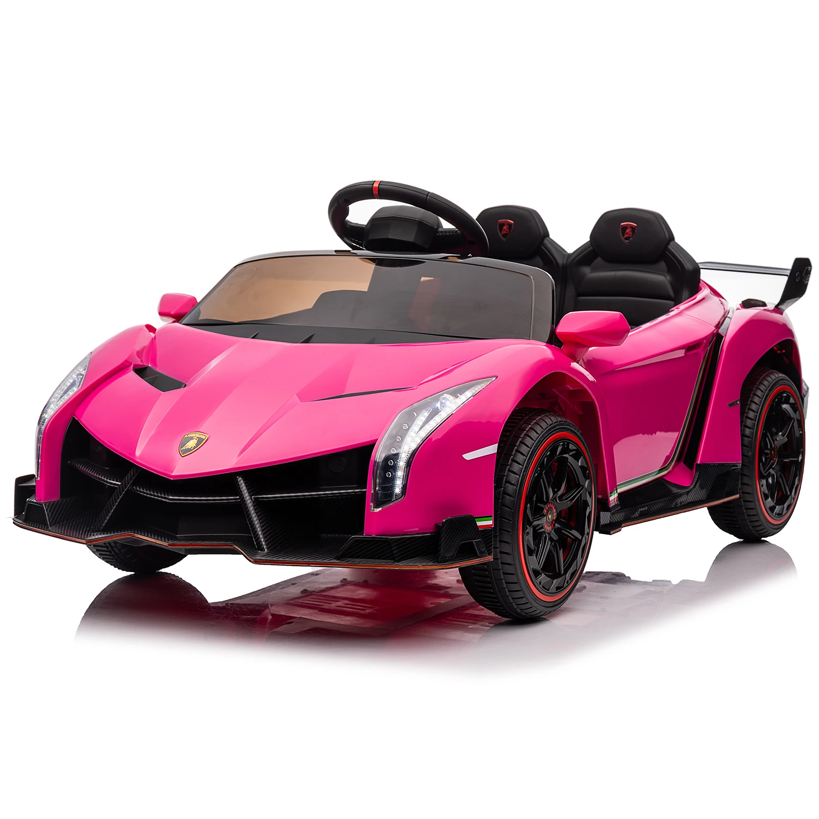 Leadzm Lamborghini Gift kleiner Doppel antrieb 12v 10.4ah mit 4,5g fern gesteuerten Sportwagen rosa