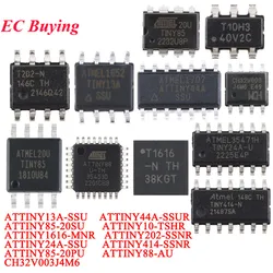 20Pcs/1pc ATTINY85 ATTINY85-20SU ATTINY SOIC-8 8KB 20MHz 8Bit Microcontroller SMD IC Chip ATTINY44A-SSUR ATTINY13A-SSU ATTINY10