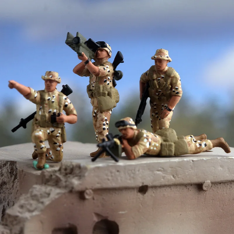 

1:72 Scale Resin US 82nd Airborne Division 4-person Scene Accessory Model Adult Toys Classics Gifts Souvenir Static Display
