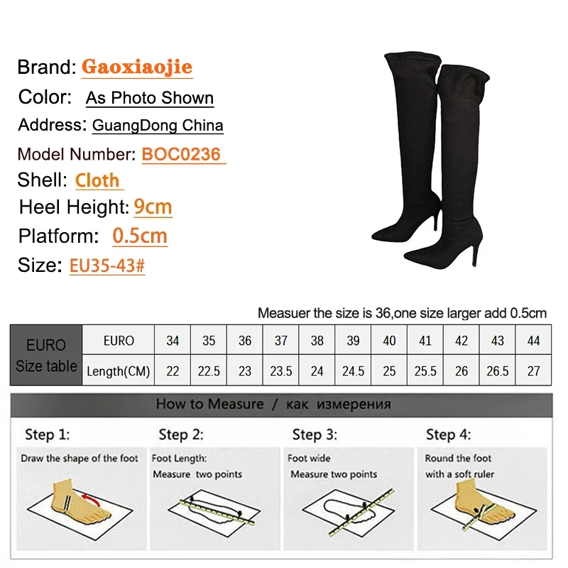 Fashion Leopard Print Over Knee Boots Nightclub Pointed Toe Women Shoes Autumn Winter Thigh High Boots SM Fetish Stiletto Heels