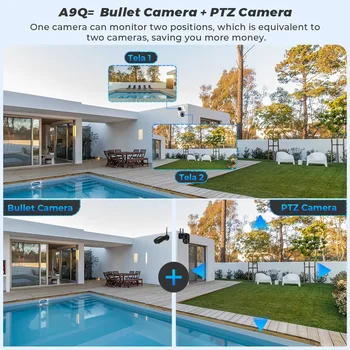 BESDER 4K 8MP Wifi Camera PTZ Outdoor Dual Screen Human Detection Dual Lenses 10MP Security Protection IP Camera Audio O-Kam Pro - Image 5