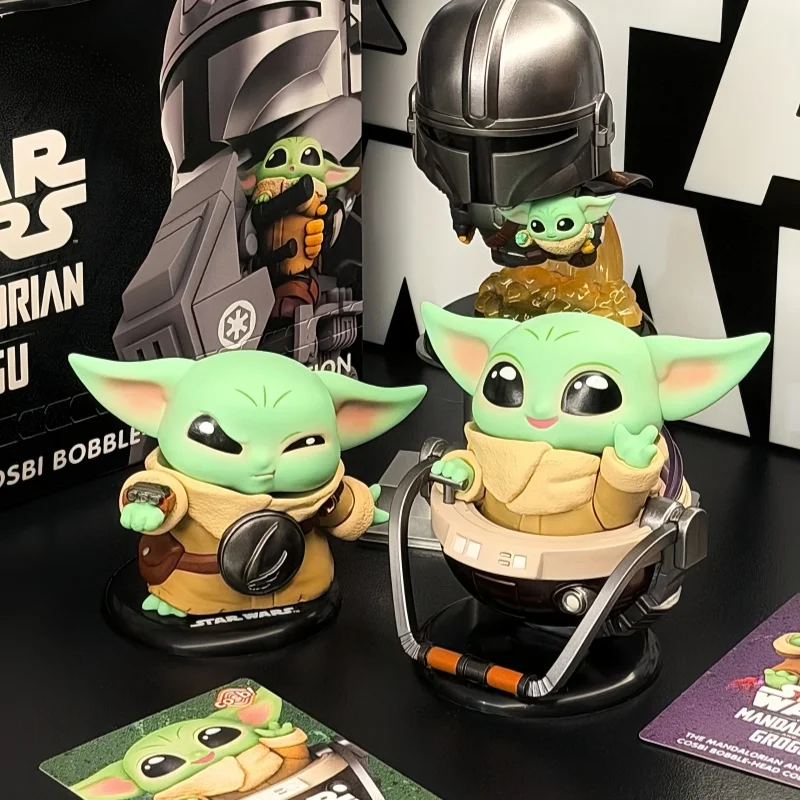 

Hot Toys Star Wars The Mandalorian And Grogu Cosbi Blind Box Mini Bobble Head Action Figure Collectible Desktop Decoration