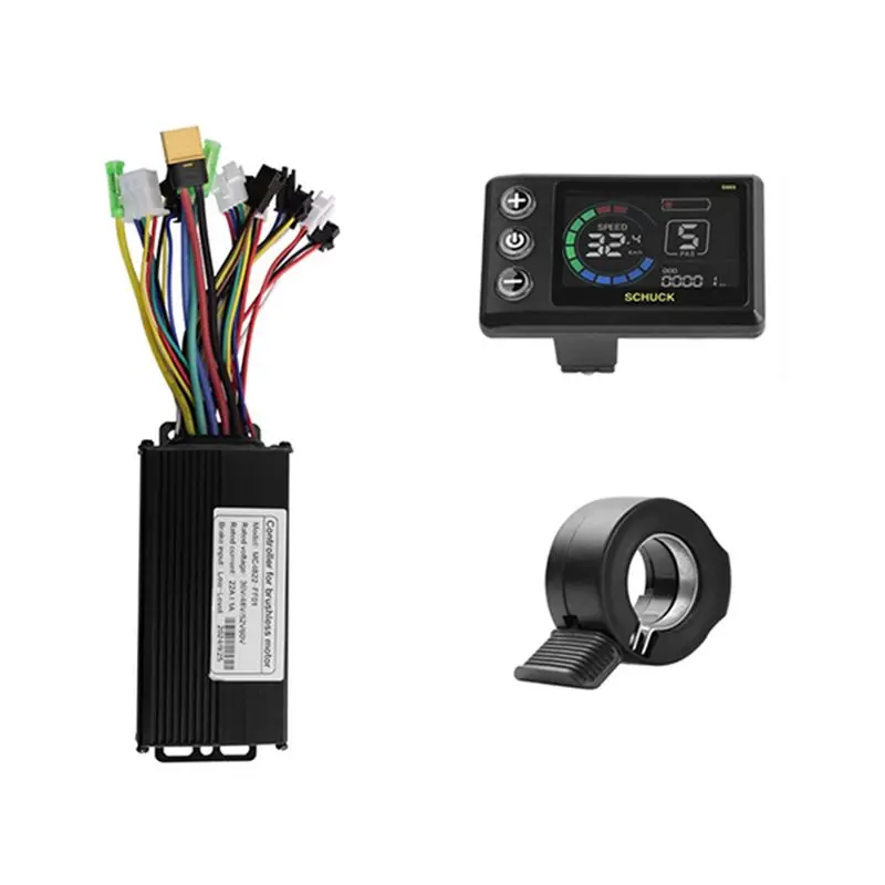 Leading-Edge-36V 48V 22A Brushless Controller S869 Meter LCD Display 24V-72V+Throttle Kit Forelectric Scooter E-Bike Repair Kit