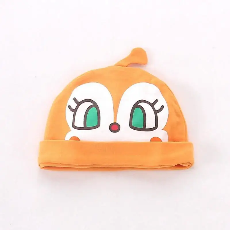 Anpanman Newborn Cotton Hat Baikinman Cartoon Kawaii Leisure Dome Hat 0-1 Years Old Children Cap Headgear Anime Peripheral Gifts